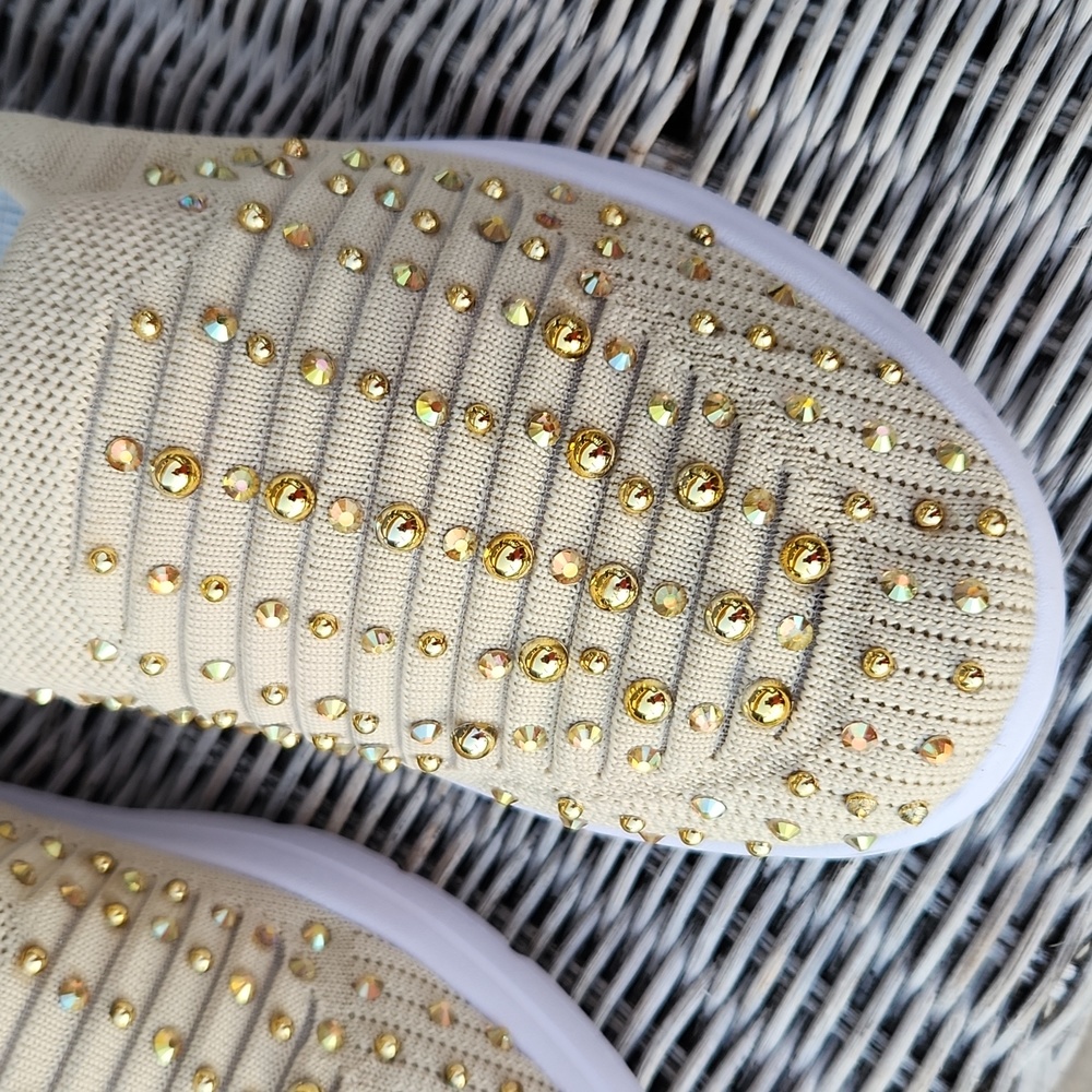NIB! Diamond/ gold pearl mules - Picture 2 of 10